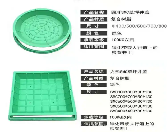 汤阴树脂复合种植井盖展示